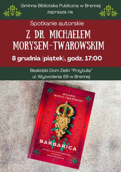 Spotkanie autorskie z dr. Michaelem Morysem-Twarowskim